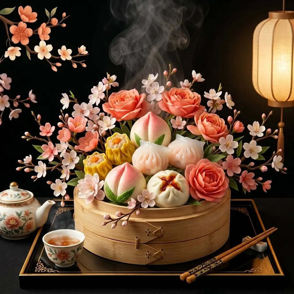floral dim sum bloom