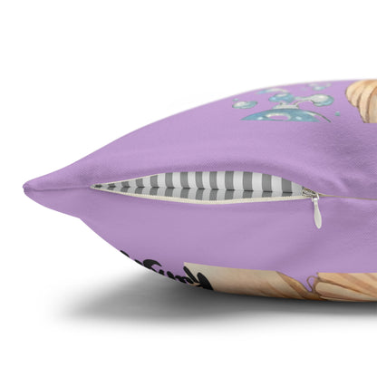 Goldfish Street Dreams Pillow — Cute Koi Fish Cushion with Asian Goldfish Market Illustration Pillow