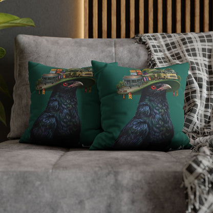 Kwai Fong Koel - Asian Koel carries Kwai Fong Hat Decorative Cushion Cover