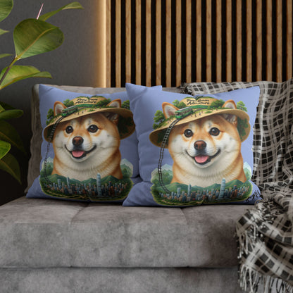 Peak Tram Adventure Pup - Cute Shiba Inu Adventure Decorative Pillowcase